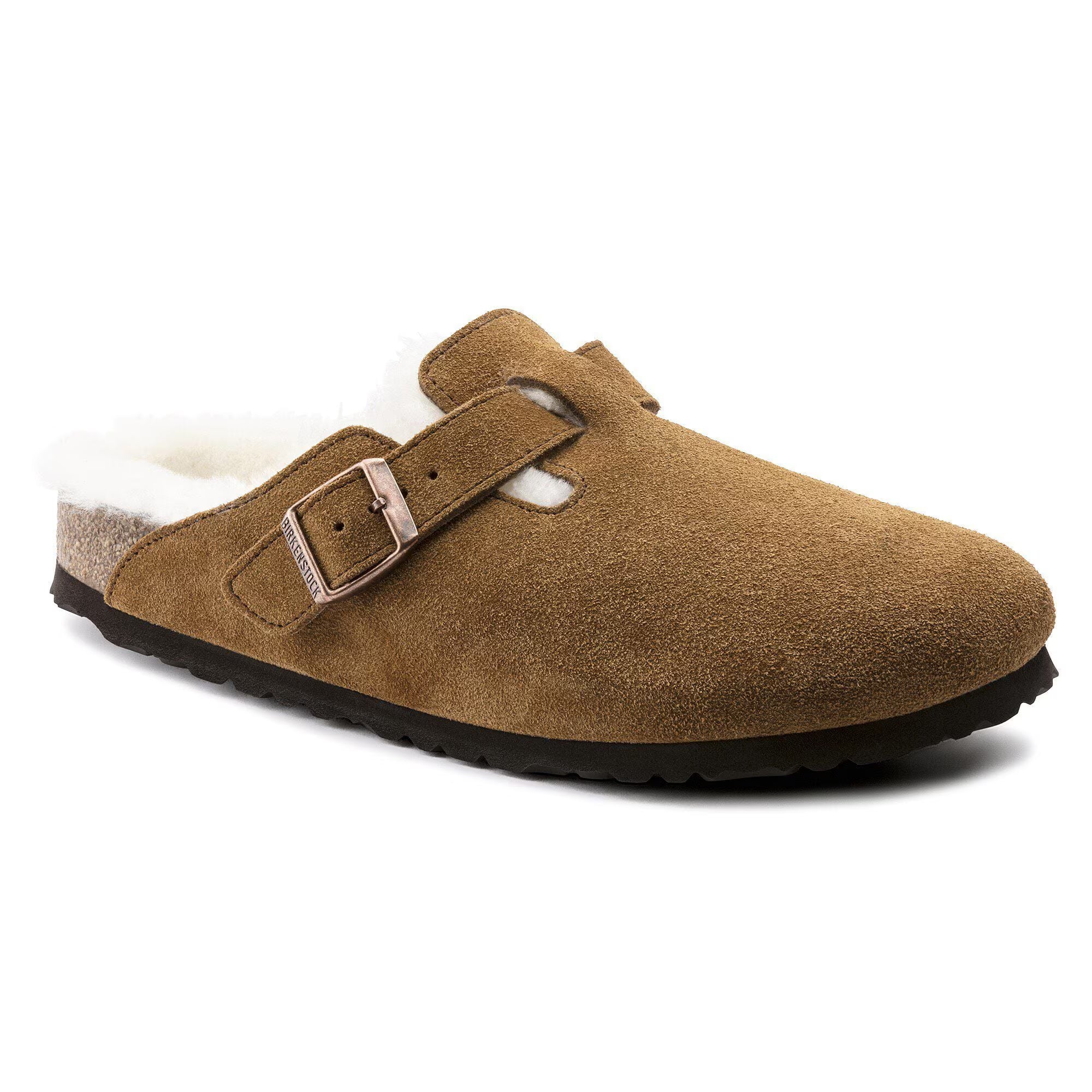 Boston Shearling Suede Leather in Color Mink | BoUvy