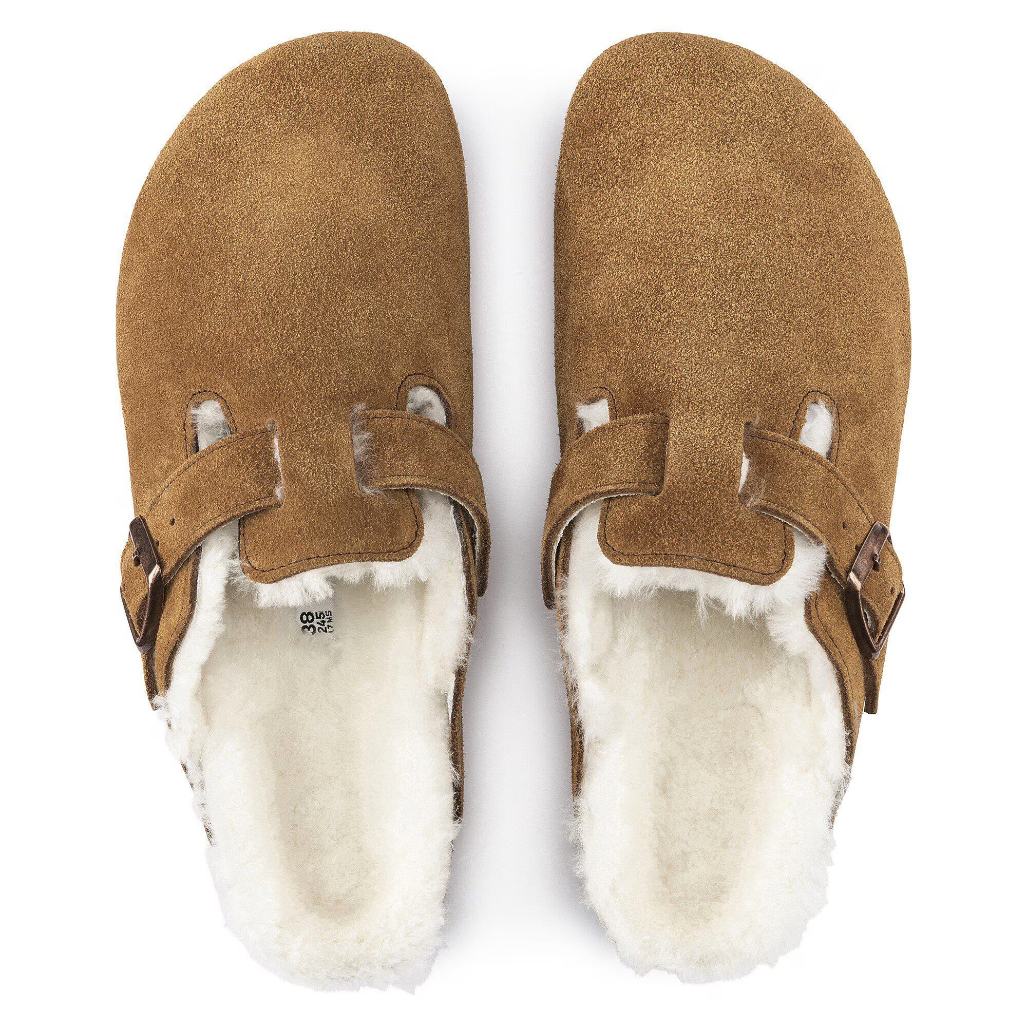 Boston Shearling Suede Leather in Color Mink | BoUvy