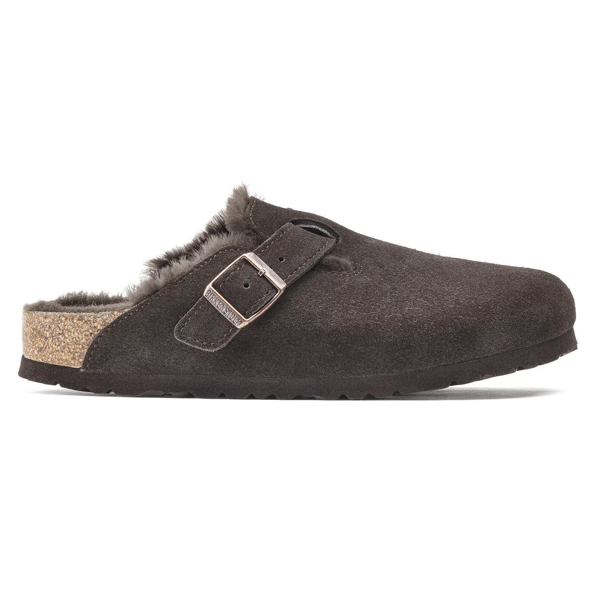 Boston Shearling Suede Leather in Color Mocha | BoUvy