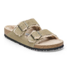 Arizona Shearling Suede Leather in Color Taupe | BoUvy