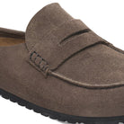 Naples Wrapped Suede Leather in Color Concrete Gray | BoUvy
