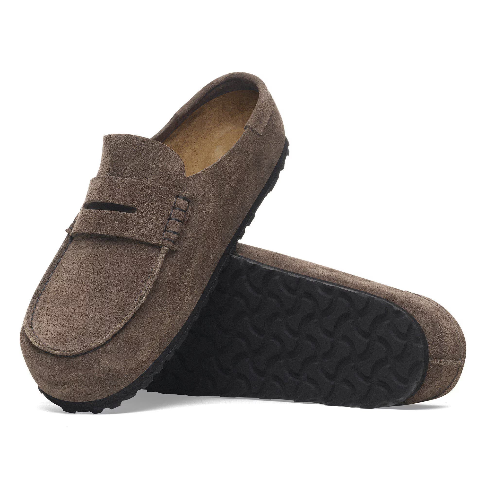 Naples Wrapped Suede Leather in Color Concrete Gray | BoUvy