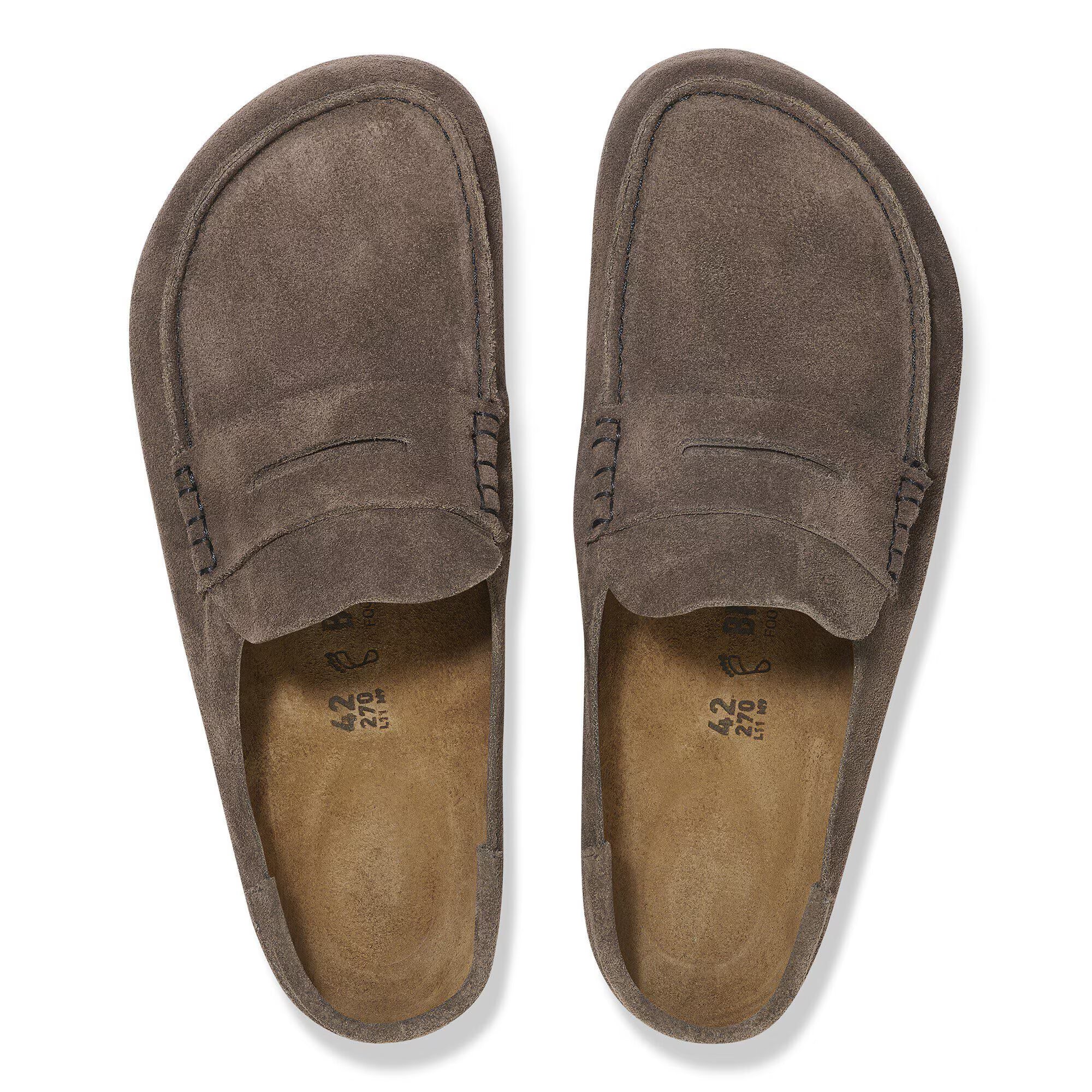 Naples Wrapped Suede Leather in Color Concrete Gray | BoUvy