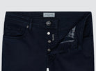 Bard - Cotton and Lyocell Stretch Twill Navy Blue | BoUvy