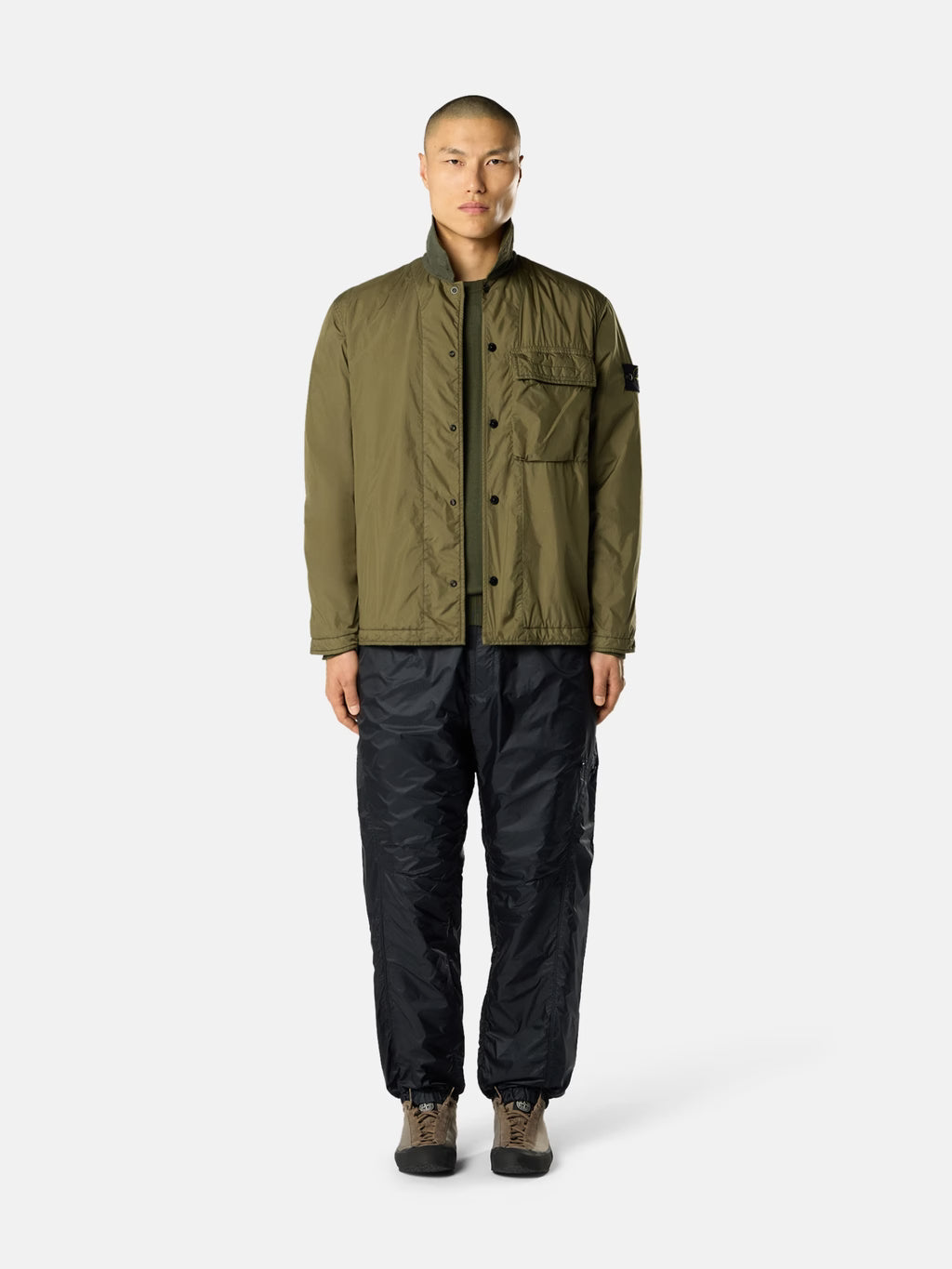 Regular-fit padded overshirt with pocket - BoUvy