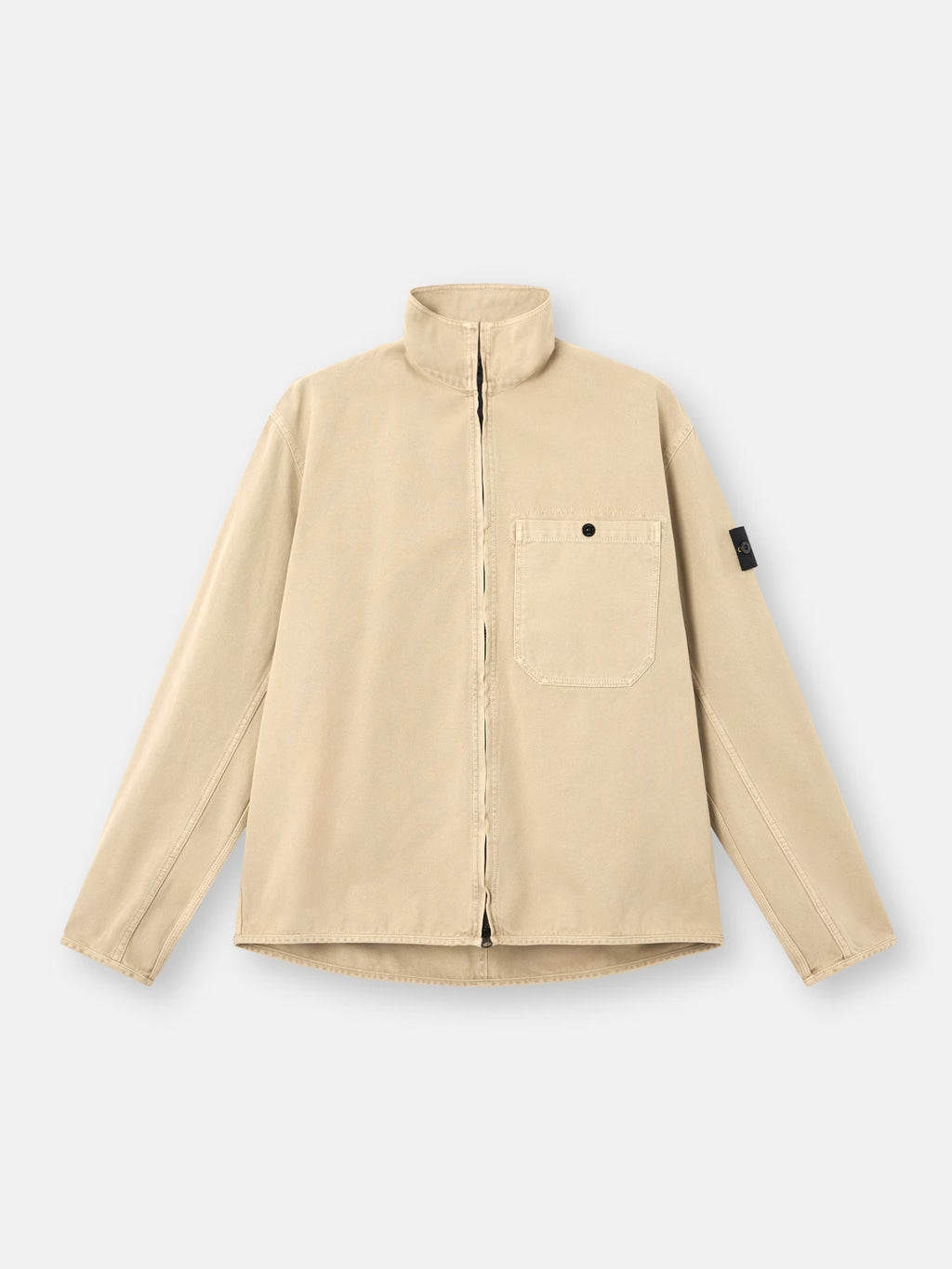 Comfort-fit zip-up overshirt with pocket - BoUvy