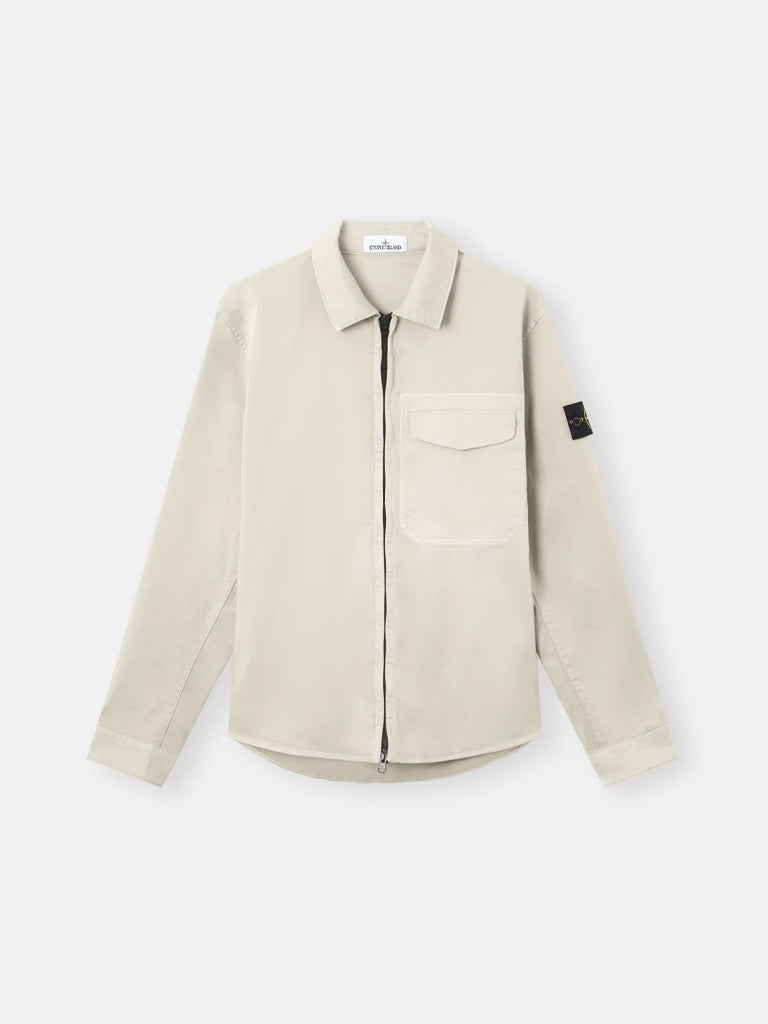 Regular-fit overshirt with concealed zip - BoUvy
