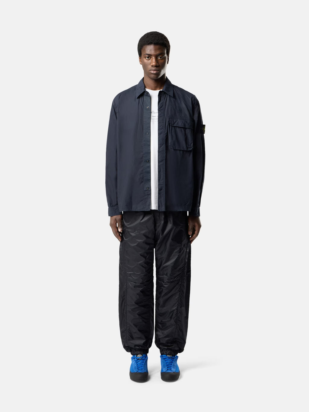 Comfort-fit overshirt with snap fastening - BoUvy