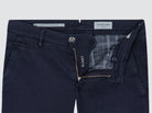 Bobby Pants Navy Blue Cotton and Lyocell Stretch Twill | BoUvy