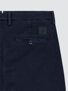 Bobby Pants Navy Blue Cotton and Lyocell Stretch Twill | BoUvy