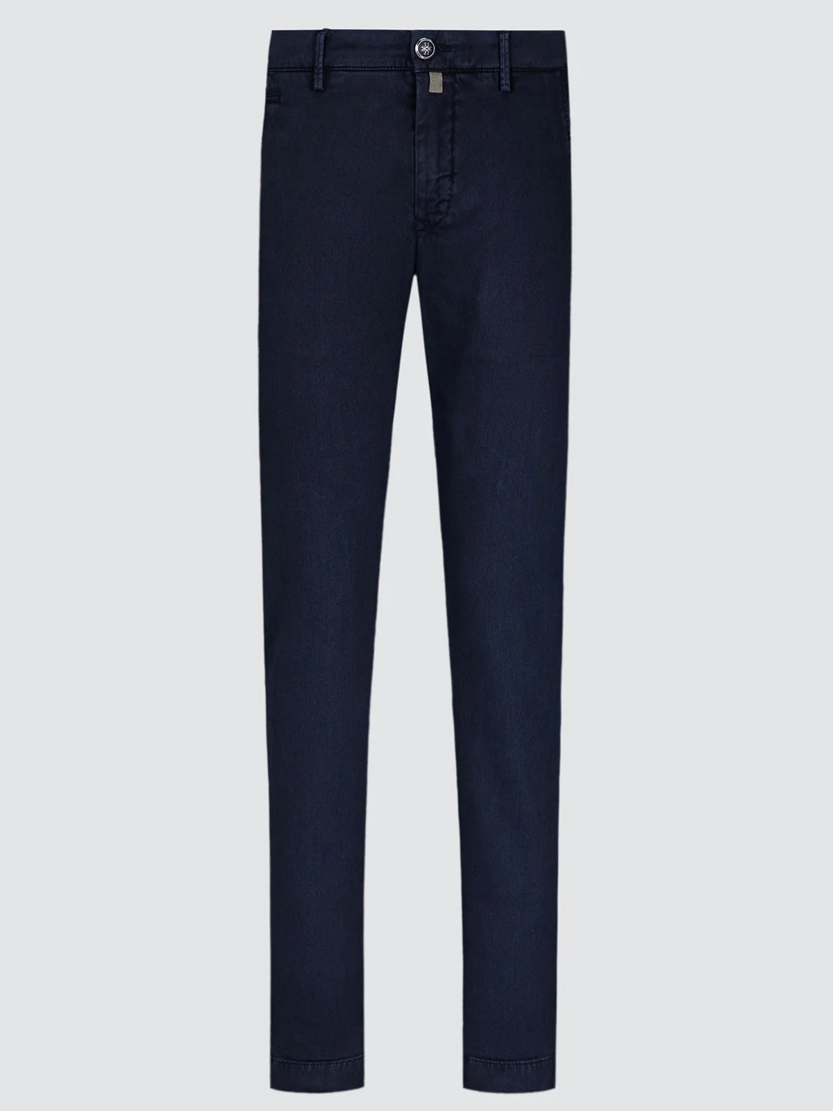Bobby Pants Navy Blue Cotton and Lyocell Stretch Twill | BoUvy