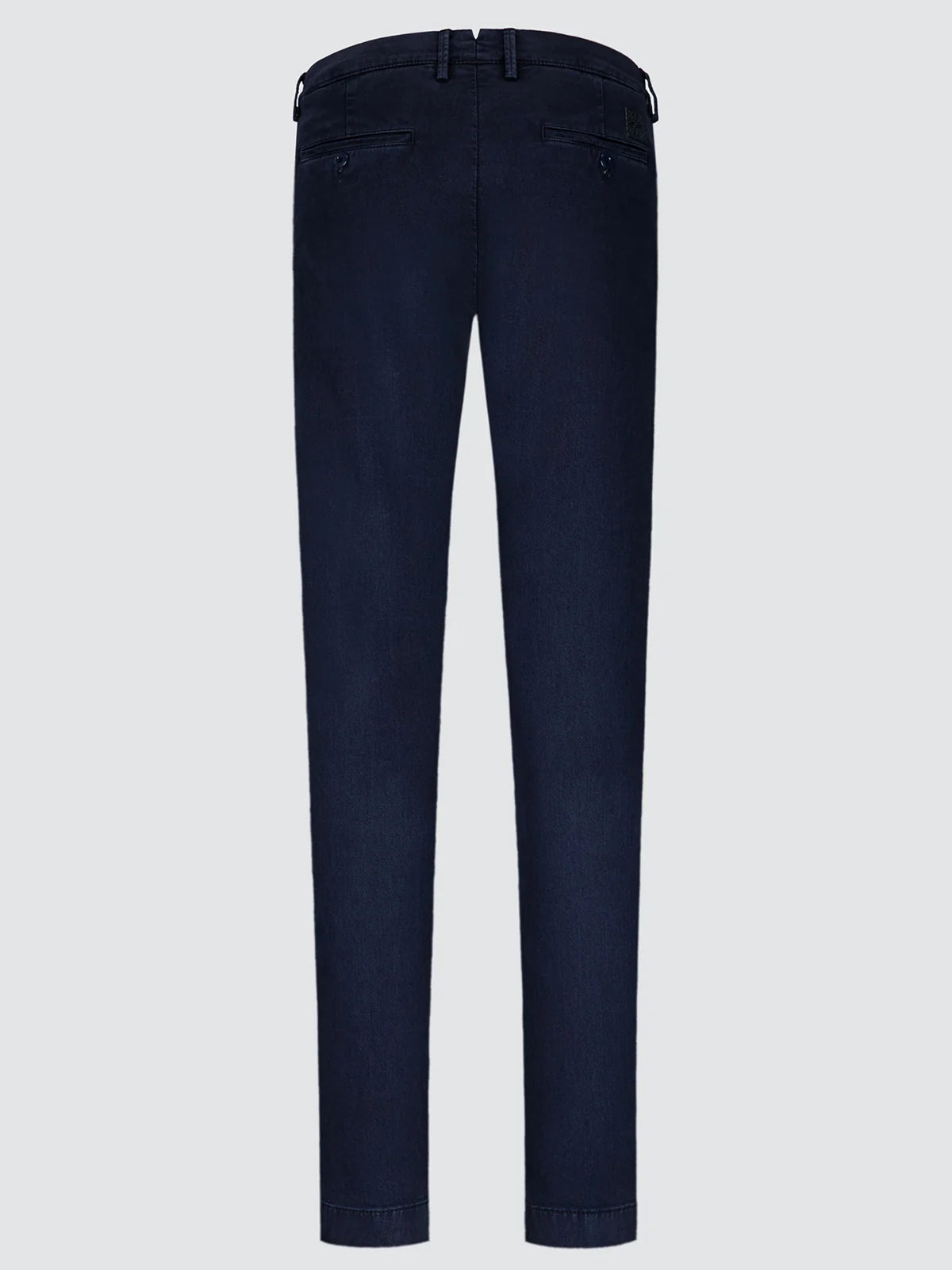 Bobby Pants Navy Blue Cotton and Lyocell Stretch Twill | BoUvy