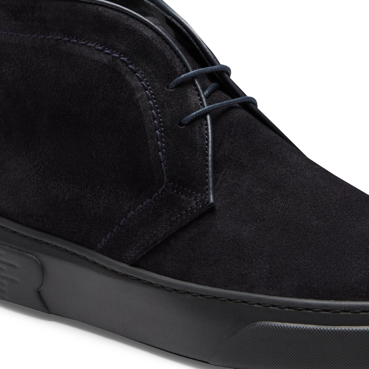 Men's navy blue suede desert boot | BoUvy