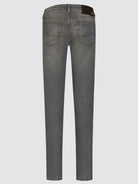 Bard 5 Pocket Jeans in Mid Grey Super Stretch Denim | BoUvy
