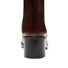 Leather ankle boot (Chestnut) | BoUvy