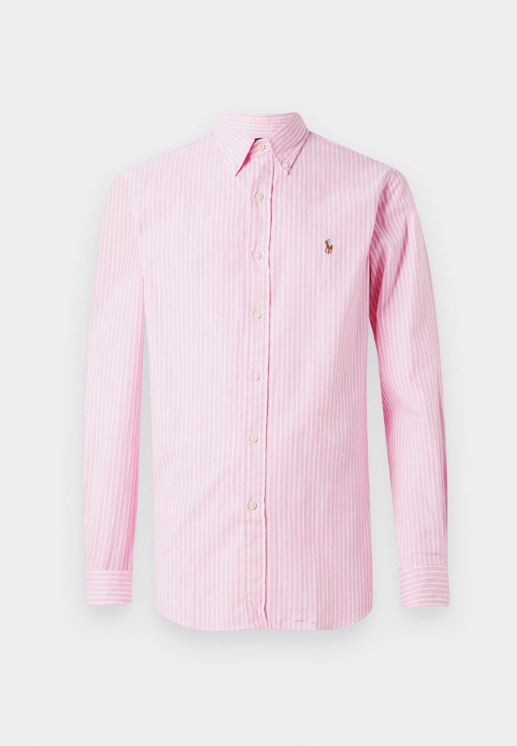 Custom Fit Striped Stretch Oxford Shirt - BoUvy