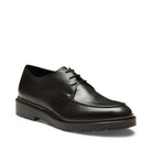 Men’s lace-up Derby shoe in smooth black leather | BoUvy