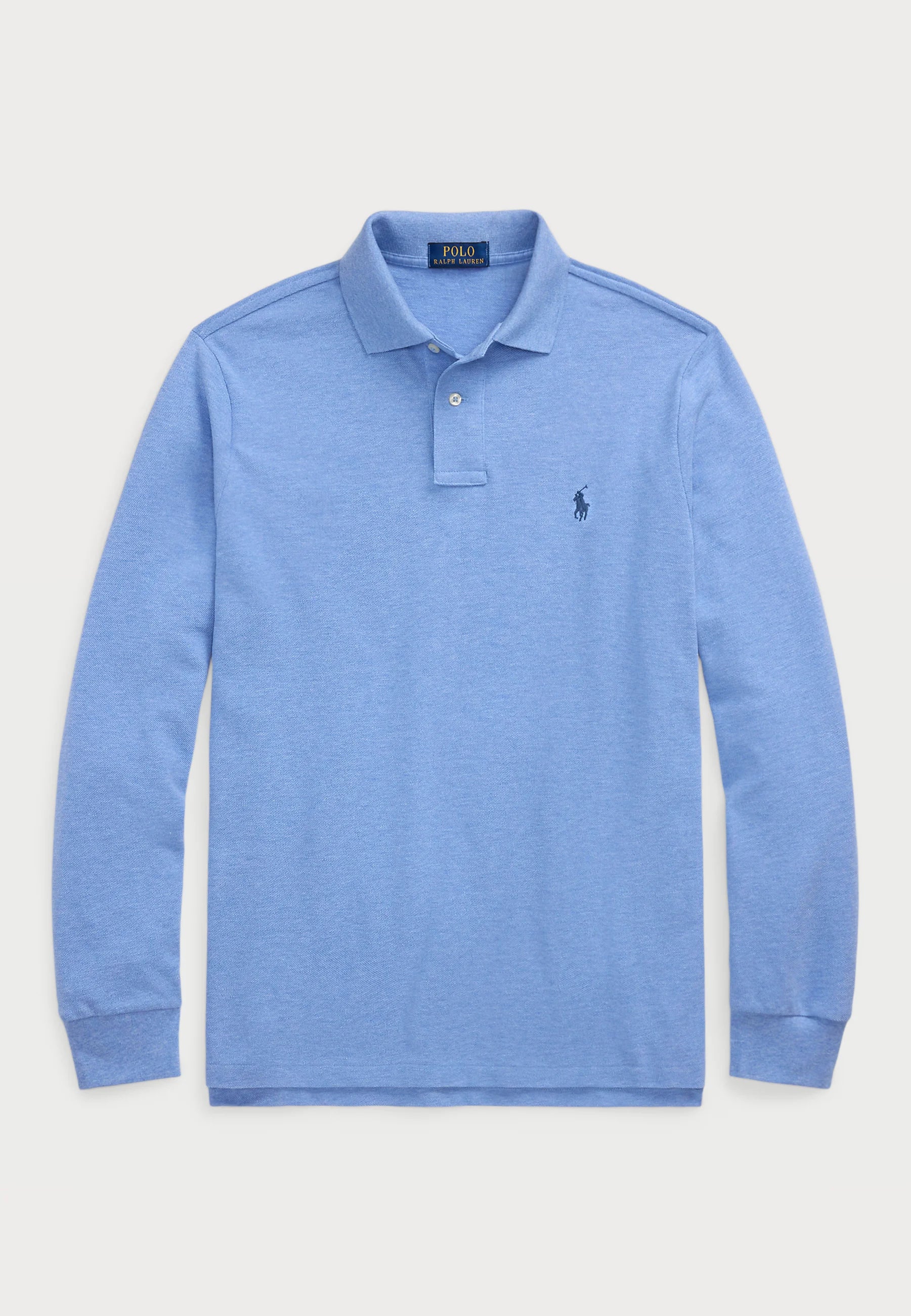 Mesh Long-Sleeve Polo Shirt - BoUvy