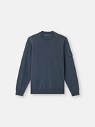 Regular-fit crewneck jumper with ribbed trims - BoUvy
