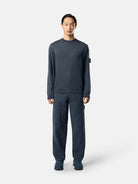 Regular-fit crewneck jumper with ribbed trims - BoUvy