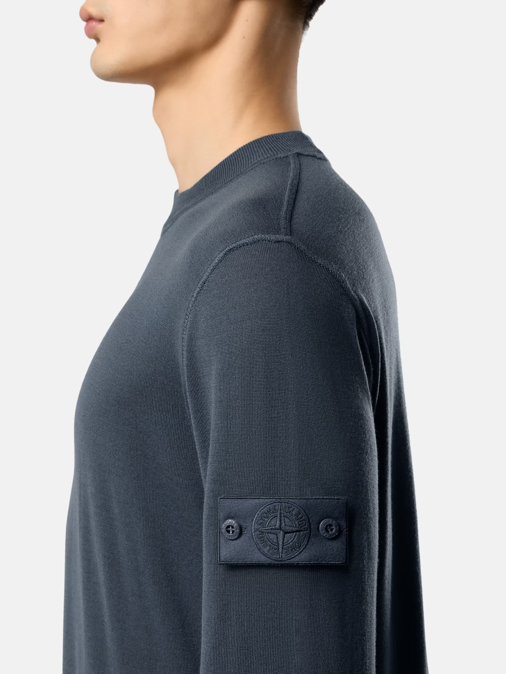 Regular-fit crewneck jumper with ribbed trims - BoUvy