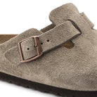 Boston Suede Leather in Color Taupe | BoUvy
