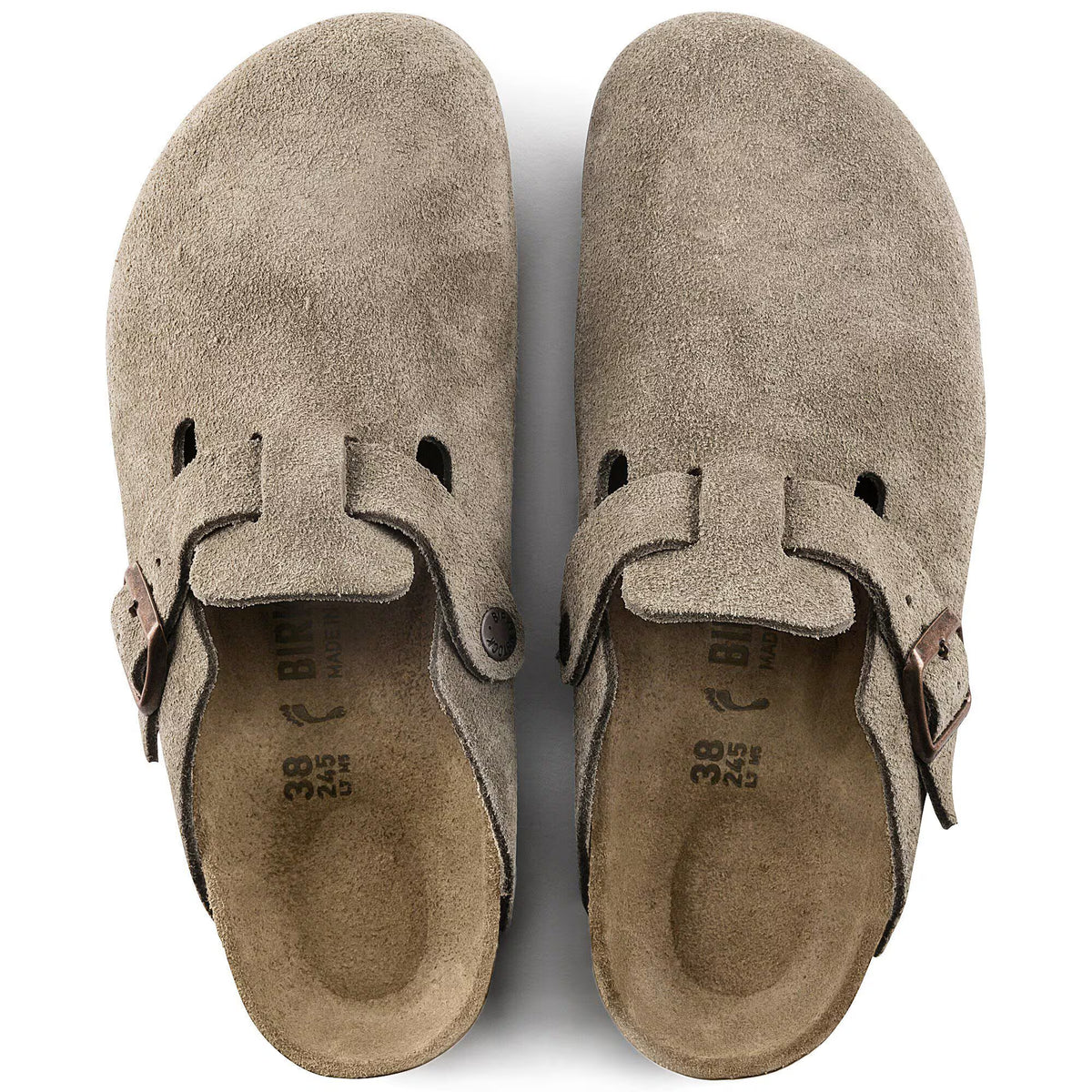Boston Suede Leather in Color Taupe | BoUvy
