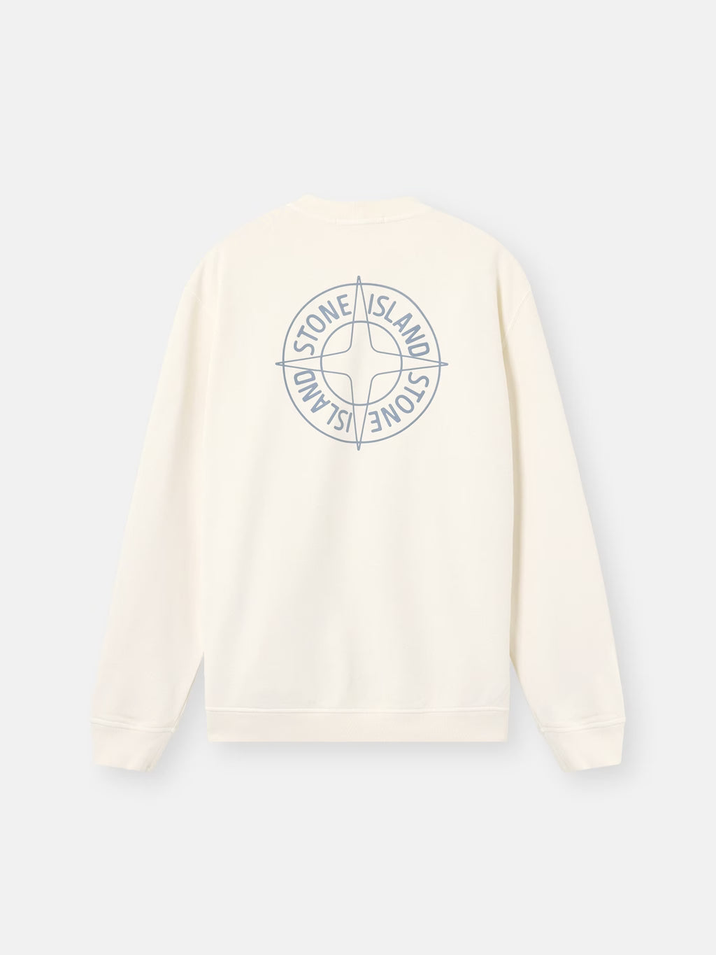 Oversized-fit crewneck sweatshirt with ‘Outline Compass’ print - BoUvy