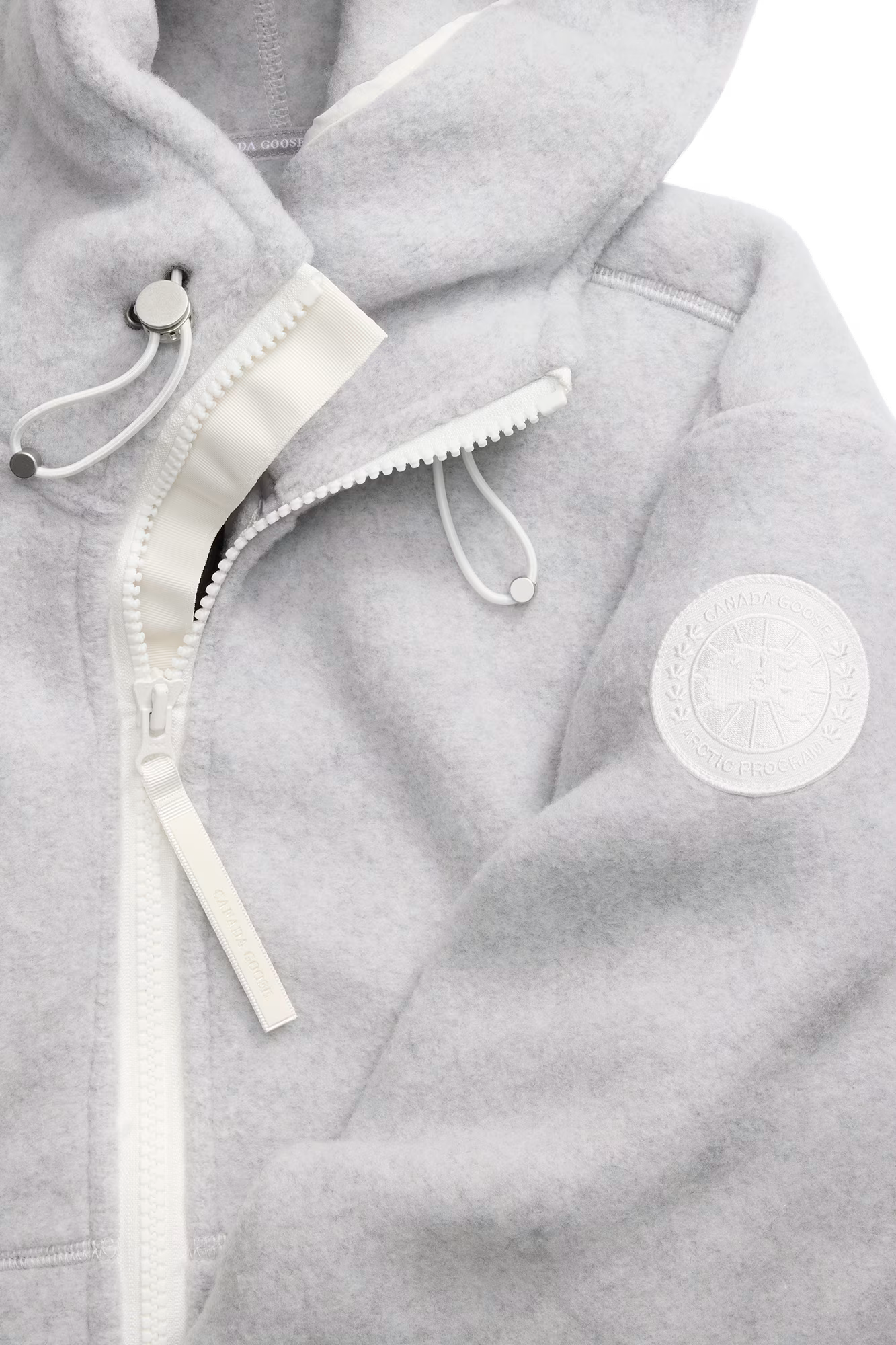 Chilliwack Fleece Bomber White Disc | BoUvy