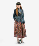 ALOE A-line Skirt Silk – Bordura Di Tè | BoUvy