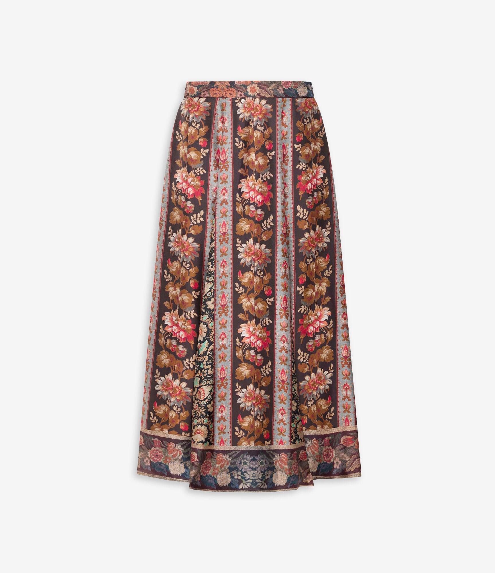 ALOE A-line Skirt Silk – Bordura Di Tè | BoUvy