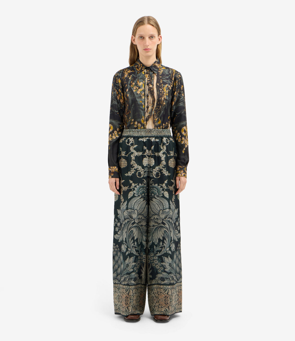 ALOE Palazzo Trousers Silk – Manto Di Seta | BoUvy