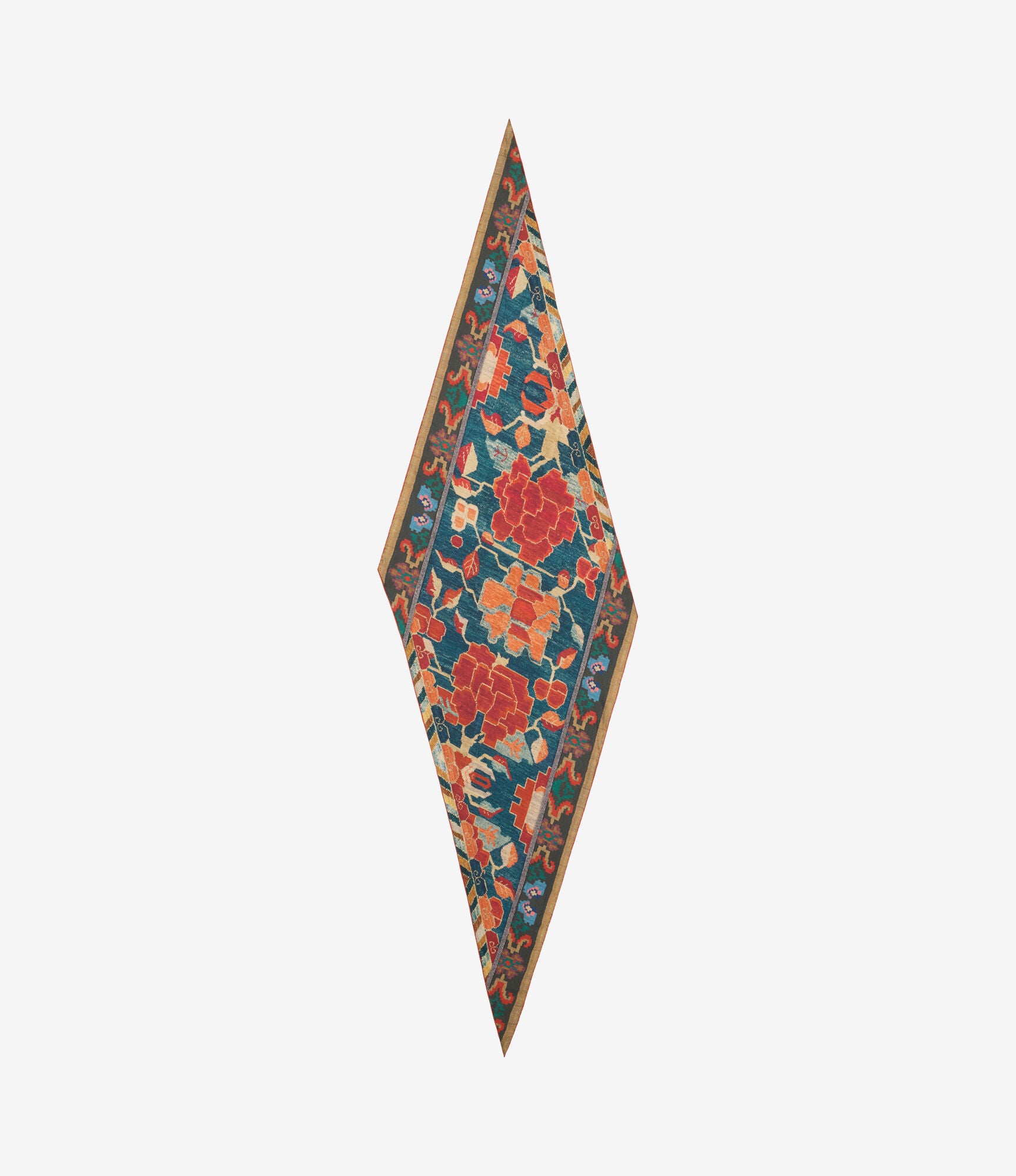 ALOEUW Scarf Silk 65x120 – Broccato Di Tè | BoUvy