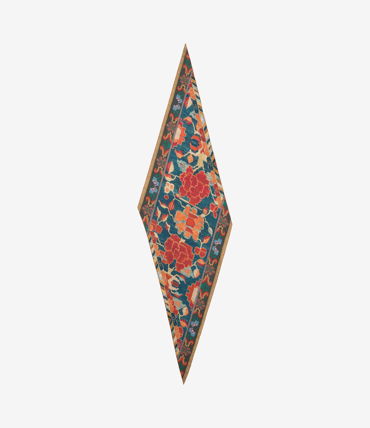 ALOEUW Scarf Silk 65x120 – Broccato Di Tè | BoUvy