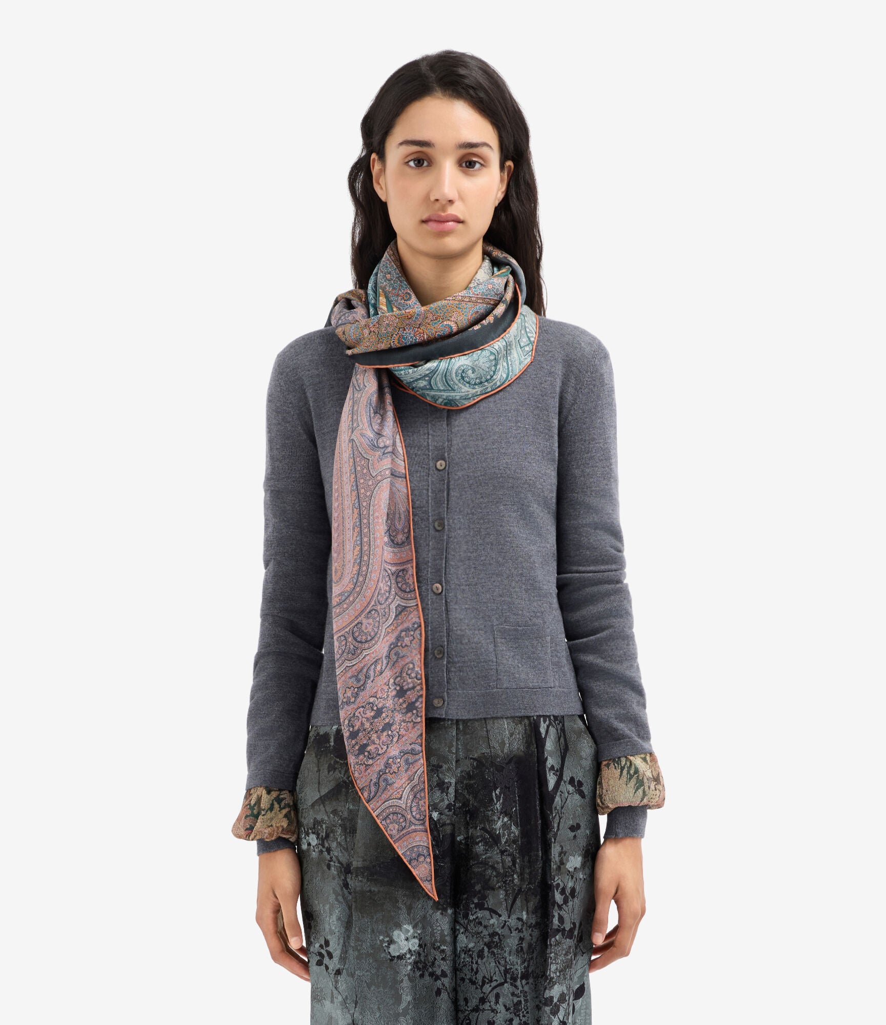 ALOEUW Scarf Silk 65x120 – Kilim Antico | BoUvy