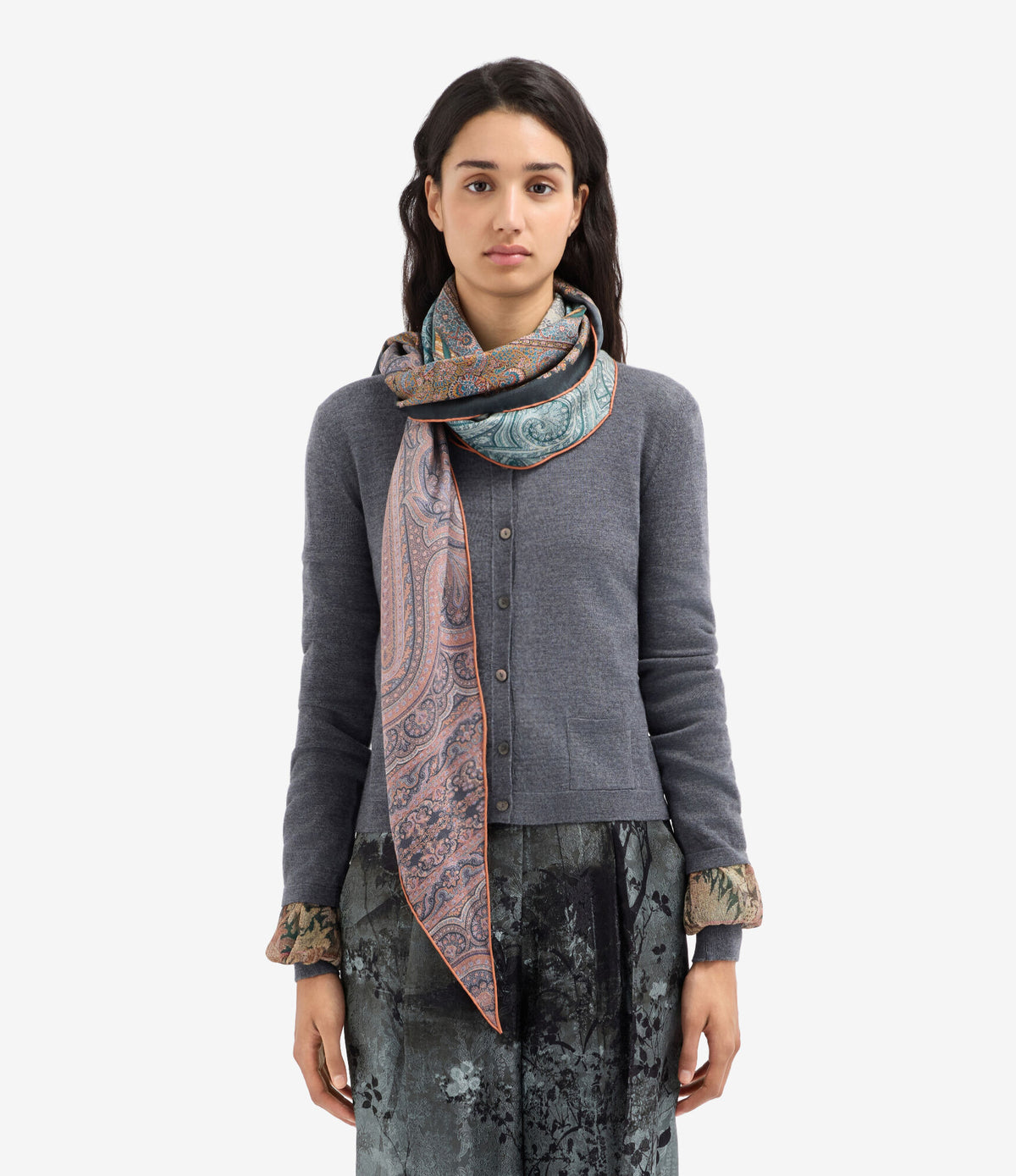 ALOEUW Scarf Silk 65x120 – Kilim Antico | BoUvy