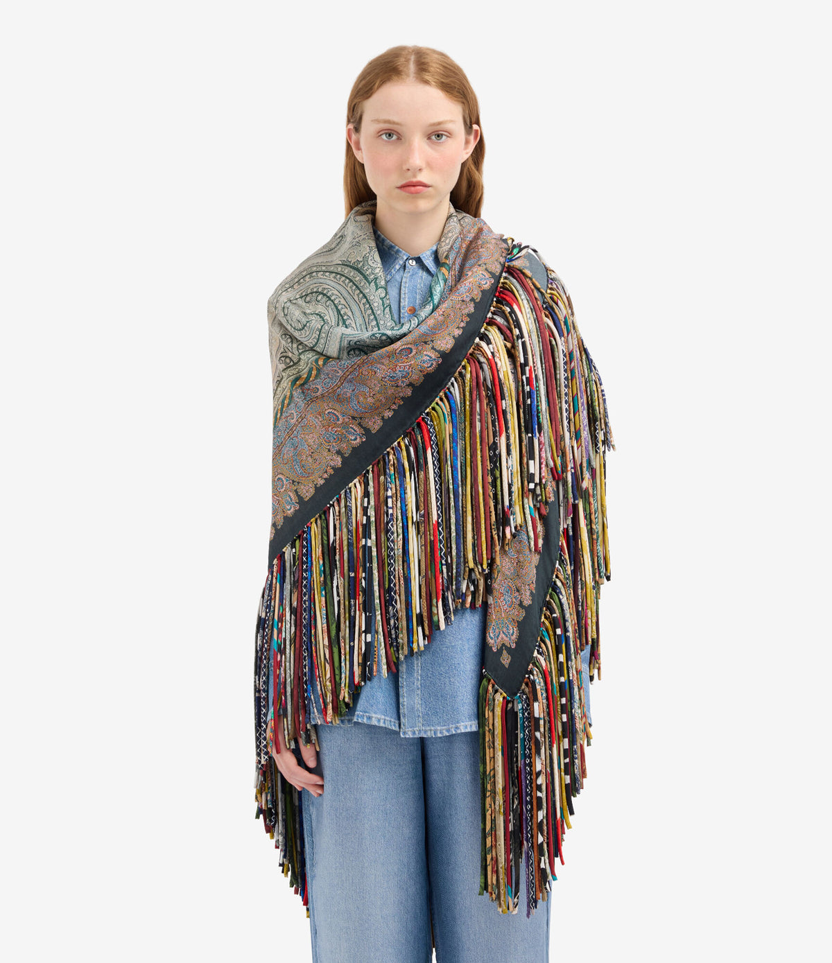ALOEUW Shawl Scarf Silk 135x135 – Mosaico D'Oriente | BoUvy