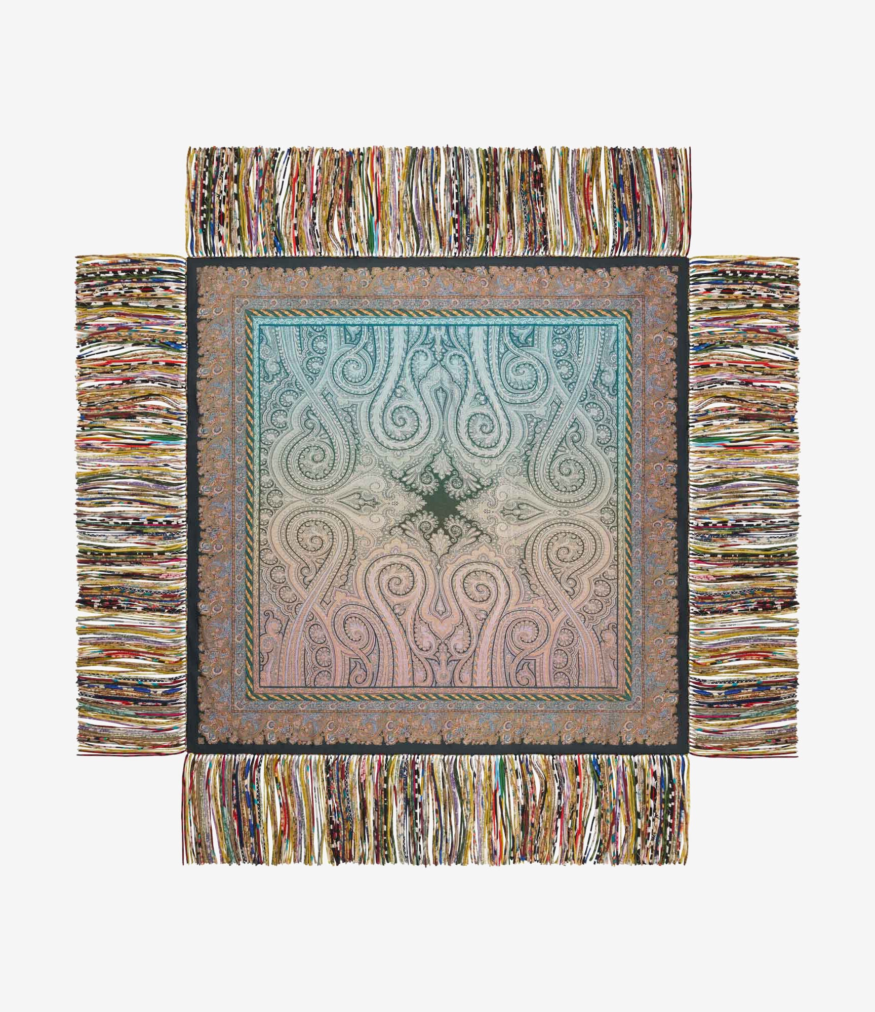 ALOEUW Shawl Scarf Silk 135x135 – Mosaico D'Oriente | BoUvy