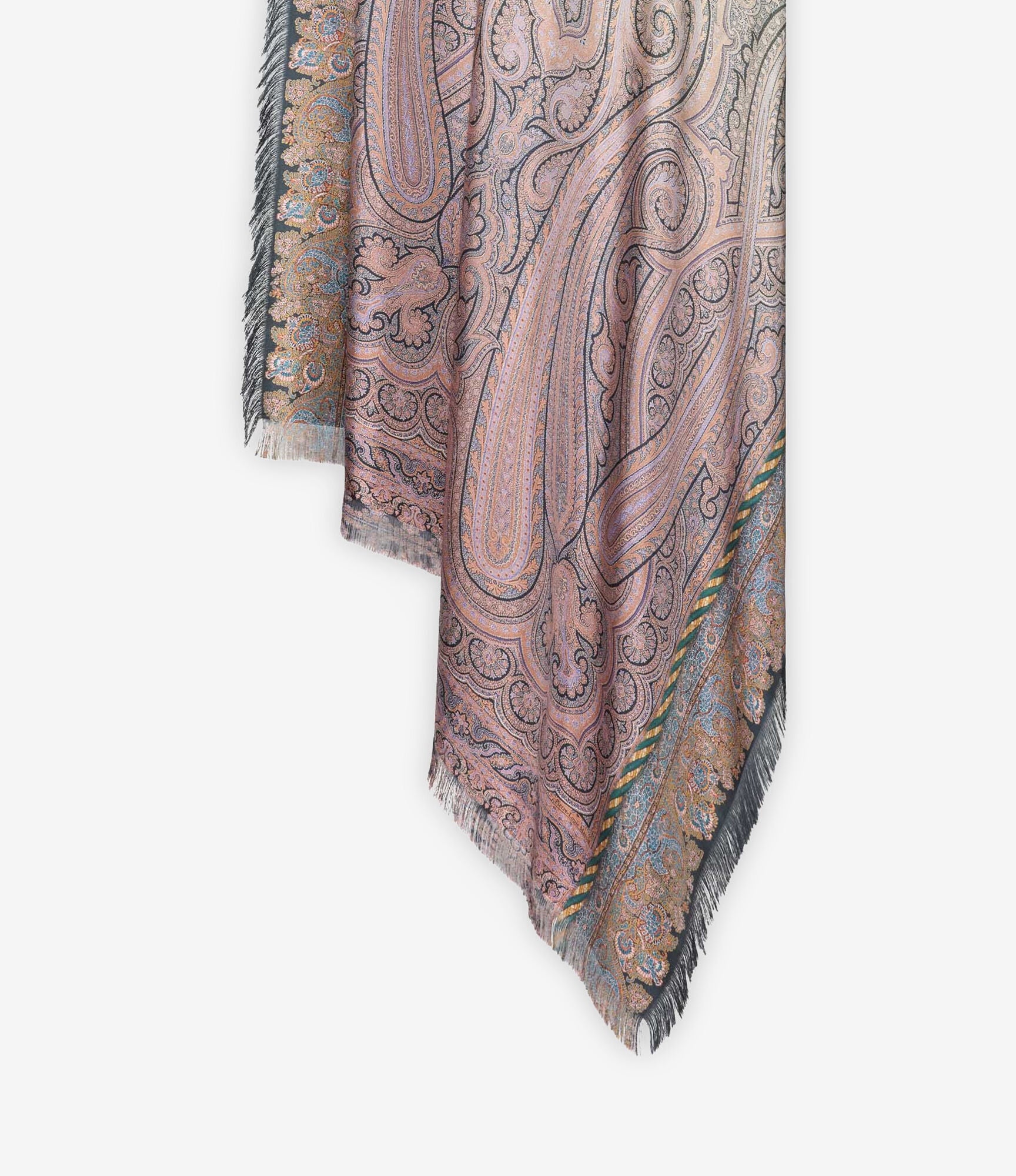 ALOEUW Shawl Scarf Silk 135x195 – Calligrafia Di Malva | BoUvy