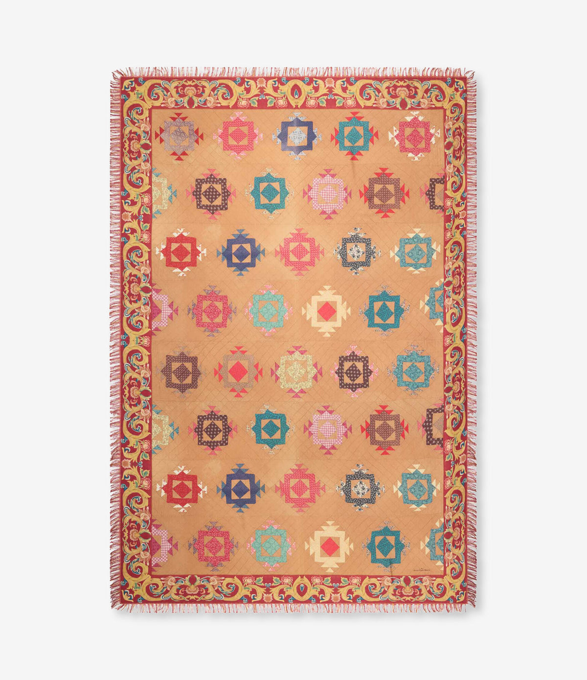 ALOEUW Shawl Scarf Silk 135x195 – Labirinto Di Laguna | BoUvy