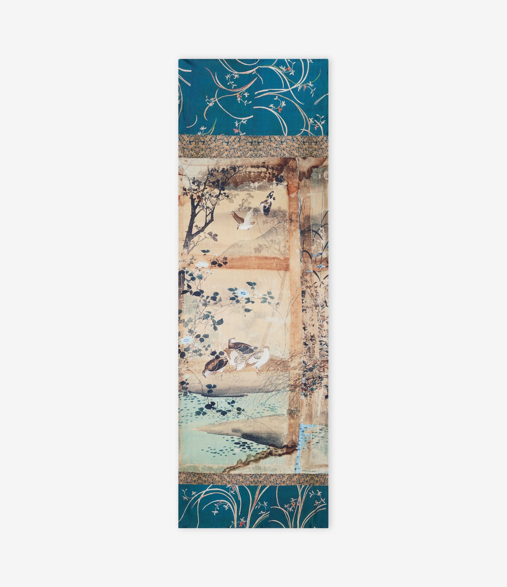 ALOEWON Scarf Silk Cashmere 65x190 – Mosaico Di Laguna | BoUvy
