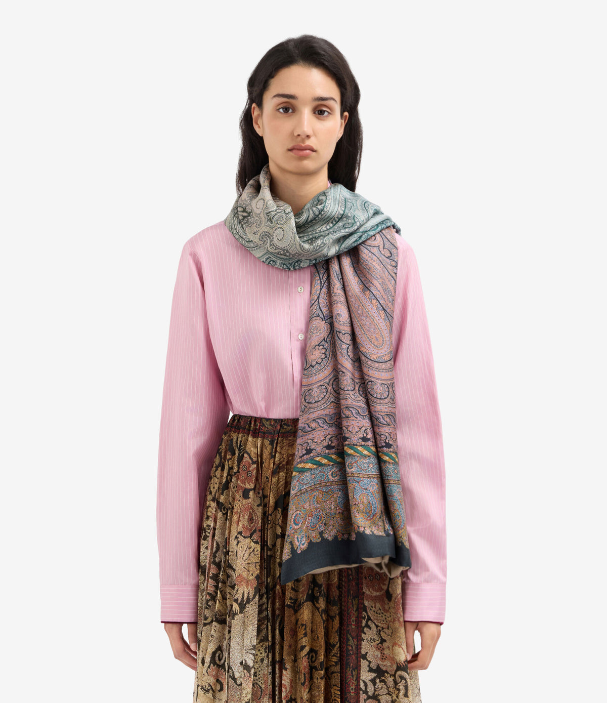 ALOEWON Scarf Silk Cashmere 65x190 – Velluto D'Ombra | BoUvy