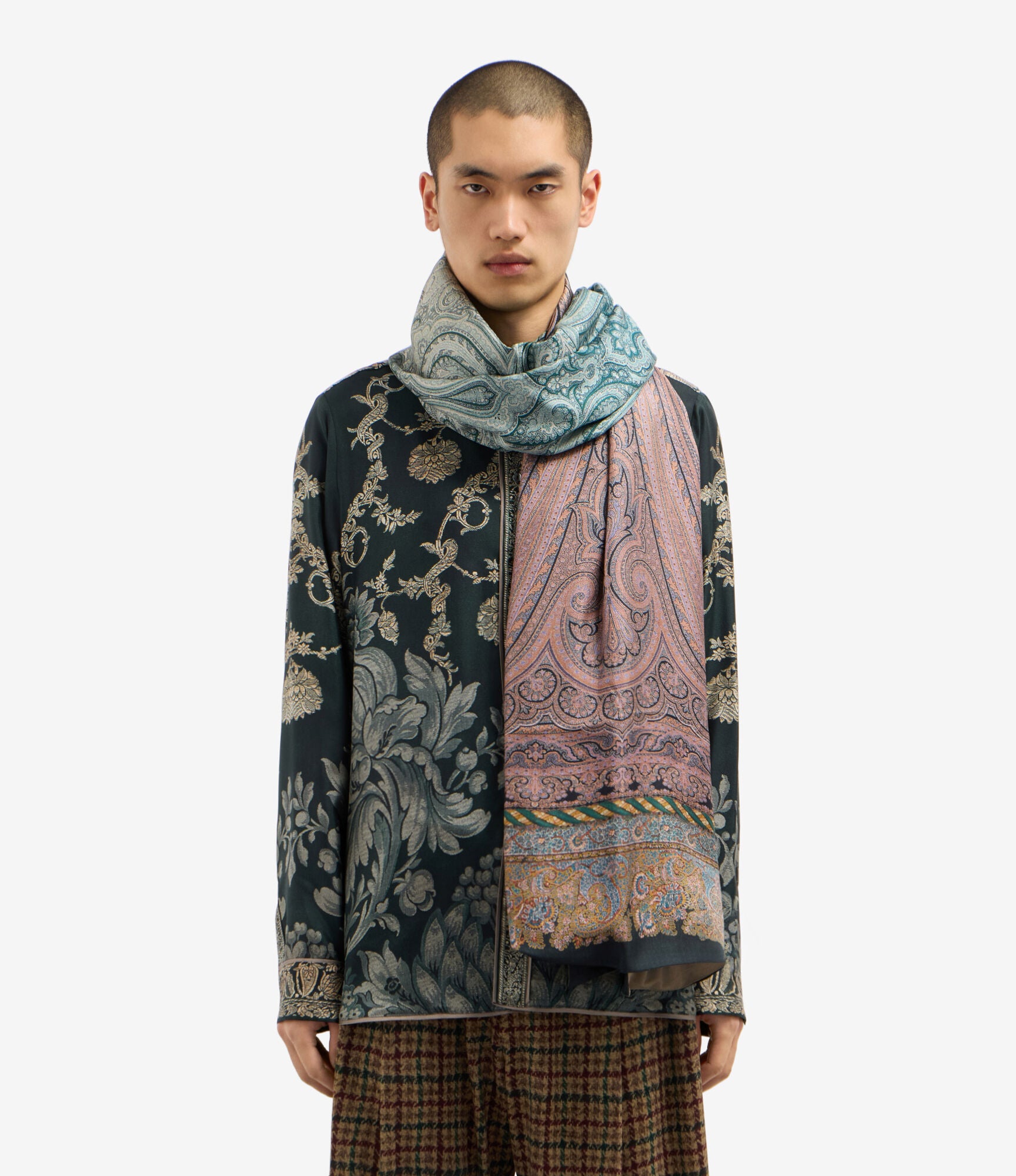 ALOEWON Scarf Silk Cashmere 65x190 – Velluto D'Ombra | BoUvy