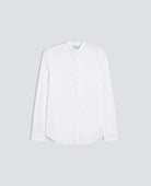 COTTON BLEND POPLIN SHIRT - WHITE | BoUvy