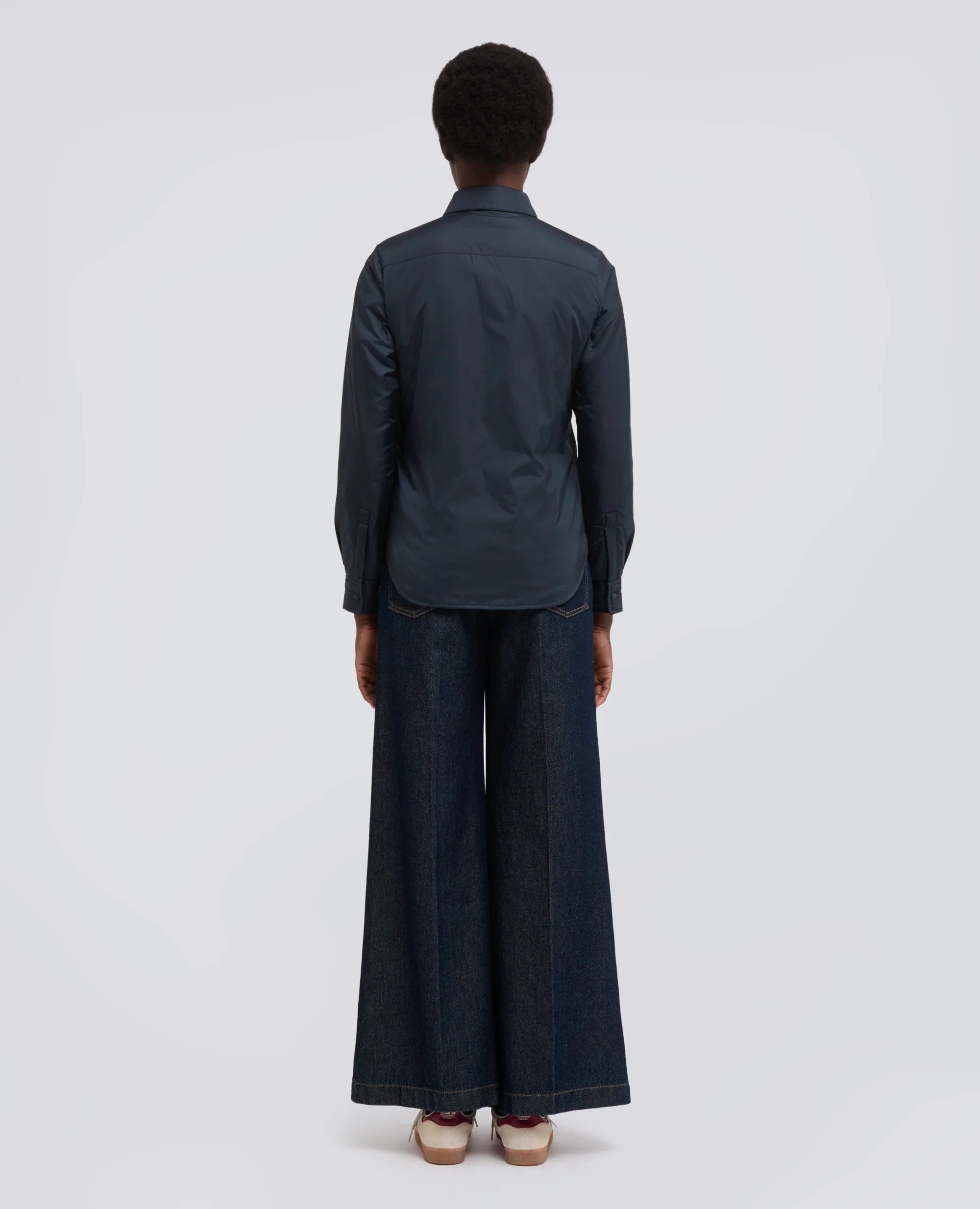 GLUE SHIRT JACKET - NAVY | BoUvy