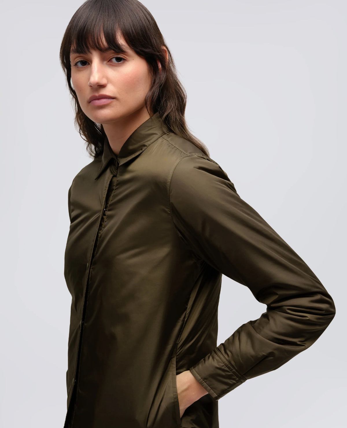 GLUE SHIRT JACKET - MILITARY GREEN | BoUvy