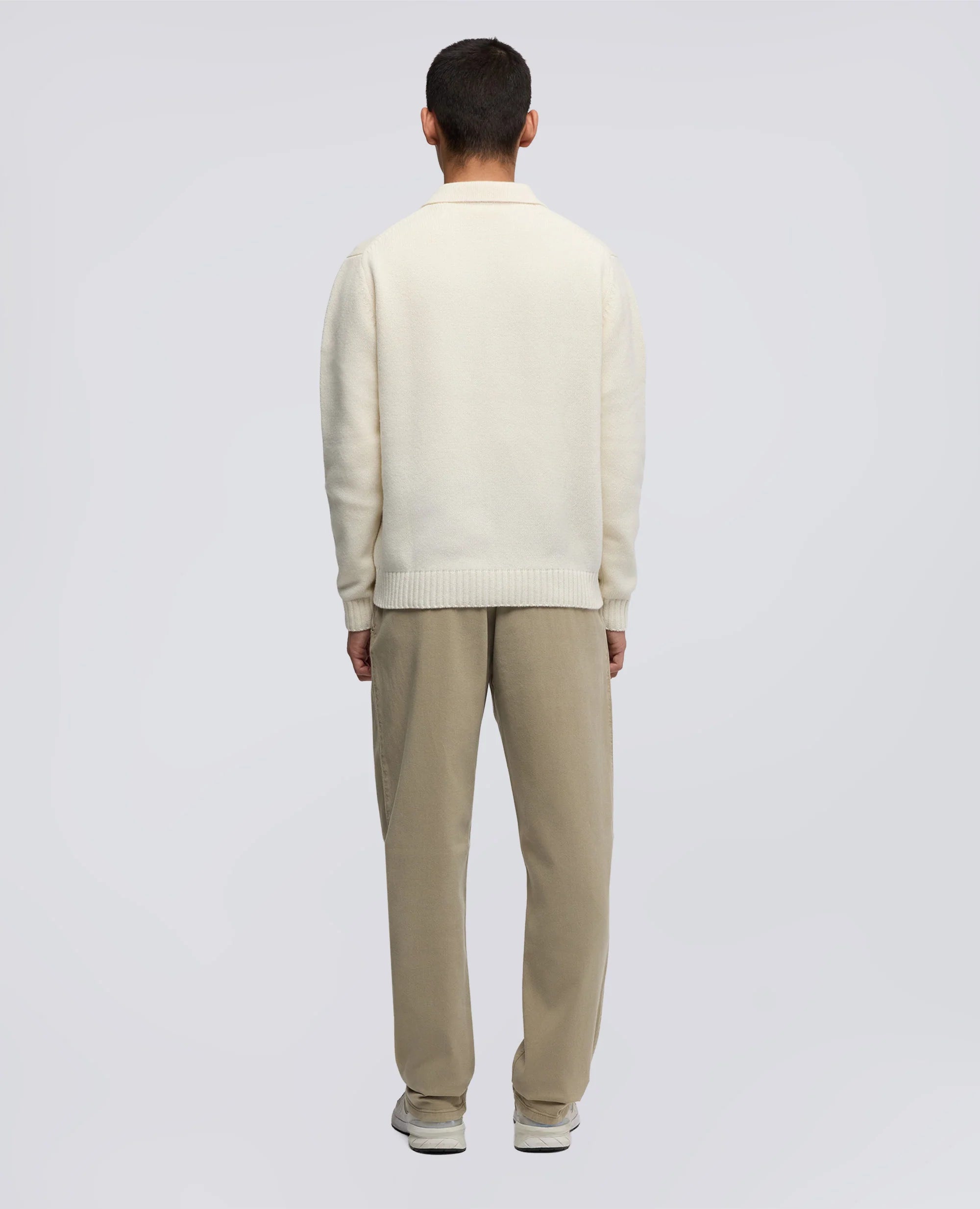 WOOL BLEND POLO - NATURAL | BoUvy