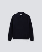 WOOL BLEND POLO - NAVY | BoUvy