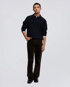 WOOL BLEND POLO - NAVY | BoUvy