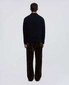 WOOL BLEND POLO - NAVY | BoUvy